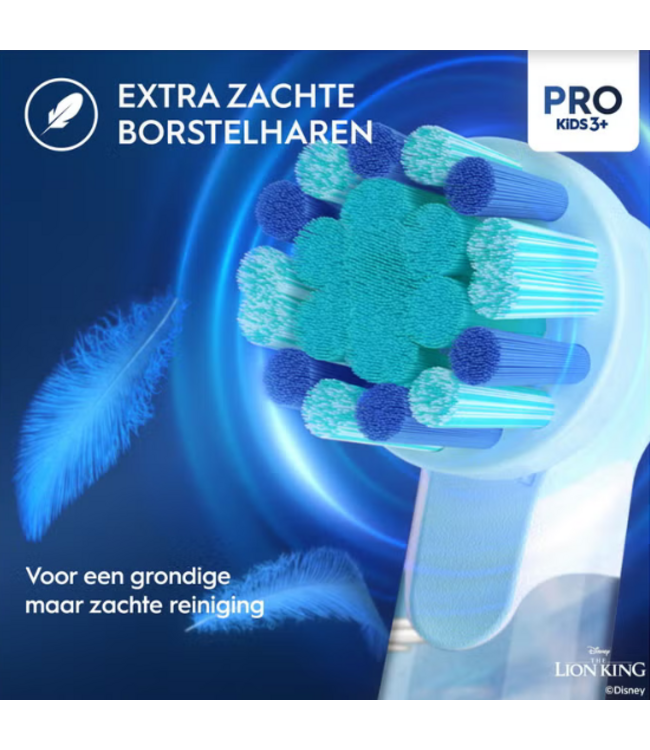 Oral-B PRO Kids 3+ The Lion King opzetborstels - 4 stuks