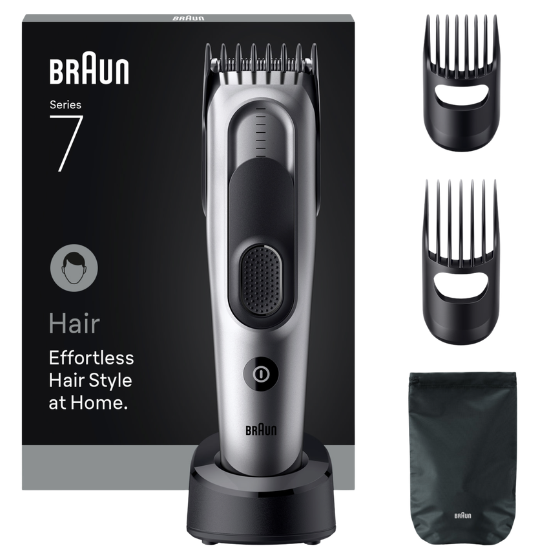 Tandenborsteloutlet Braun Braun HairClipper Tondeuse Series 7 HC7590 - Grijs aanbieding