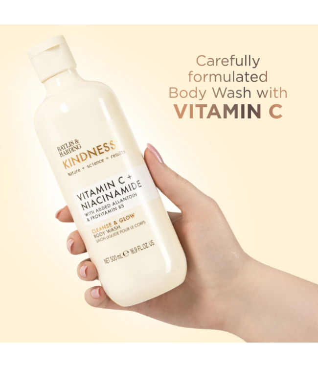 Baylis & Harding Kindness+ Vitamin C + Niacinamide Douchegel - 500 ml