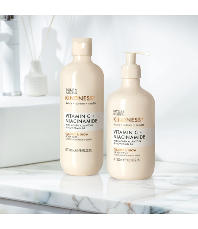 Baylis & Harding Kindness+ Vitamin C + Niacinamide Douchegel - 500 ml