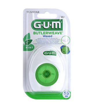GUM GUM Butlerweave Waxed Floss - 55 meter
