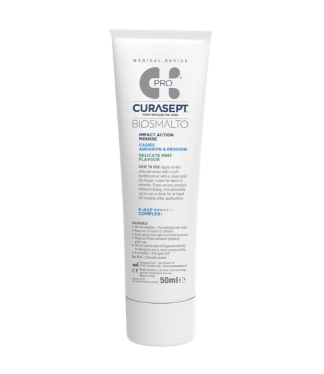 Curasept Biosmalto Cariës Erosie Slijtage Mousse - 50 ml