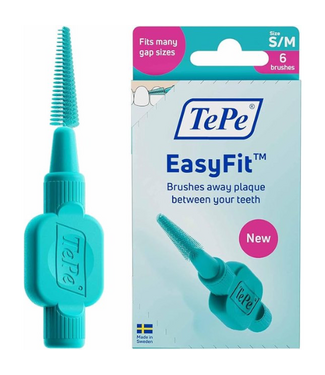 TePe TePe EasyFit S/M Interdentale Ragers Blauw - 6 stuks