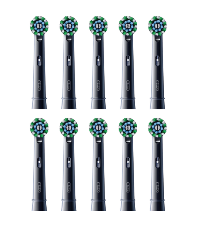 Oral-B PRO Cross Action Black opzetborstels - 10 stuks - Value Pack