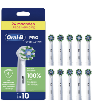 Oral-B Oral-B PRO Cross Action opzetborstels - 10 stuks - Value Pack