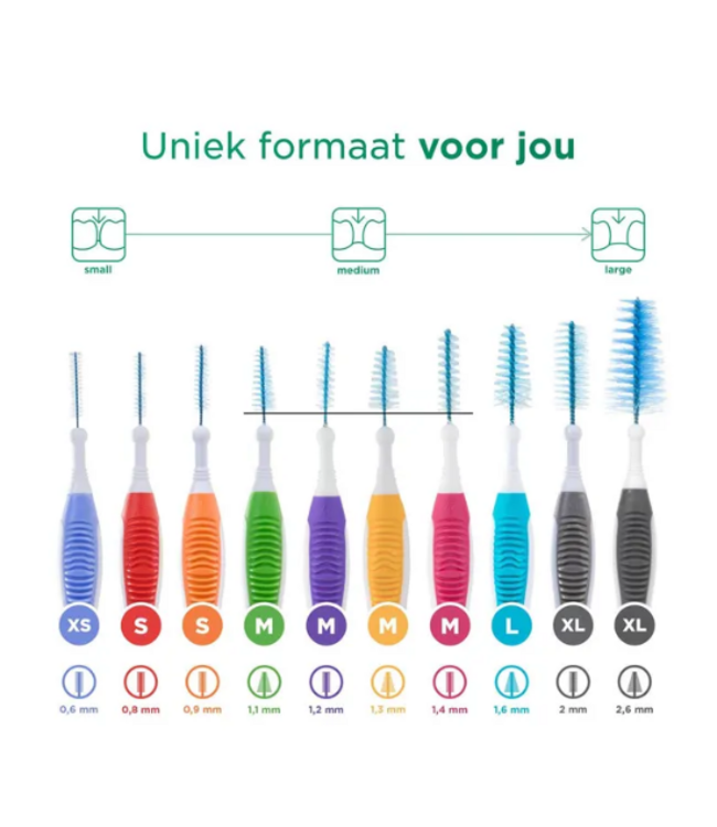 GUM Trav-Ler 1.1 mm groen - 50 ragers