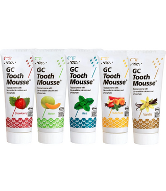 GC GC Tooth Mousse Voordeelverpakking – 5 Smaken – 5x 40g