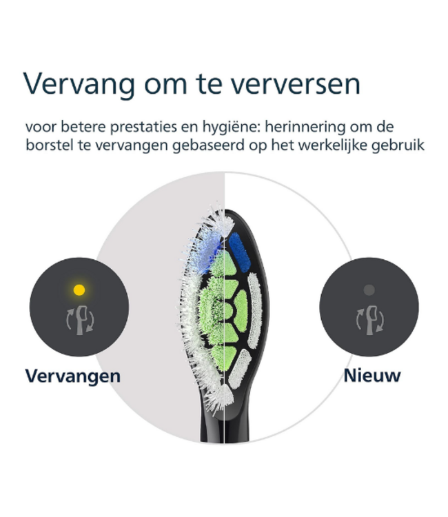 Philips Sonicare W2 Optimal White HX6064/88 - Black - 4 stuks