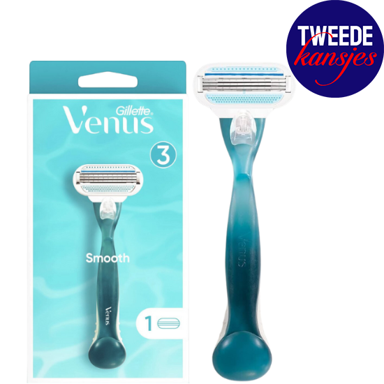 Tandenborsteloutlet Gillette  Tweedekansje - Gillette Venus Smooth Scheersysteem + 1 Scheermesje aanbieding