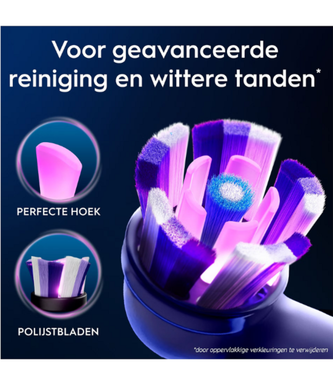 Oral-B iO Radiant White opzetborstels - White - 8 stuks