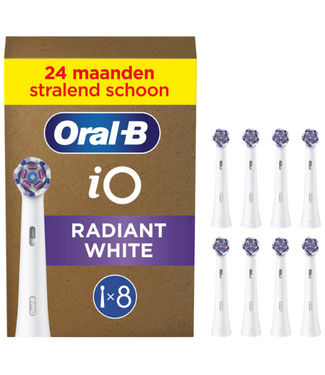 Oral-B Oral-B iO Radiant White opzetborstels - White - 8 stuks