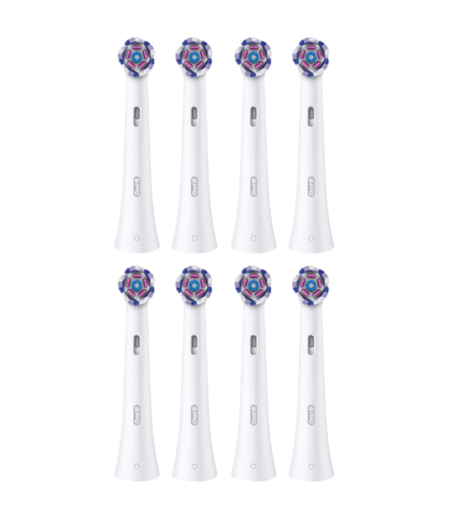 Oral-B iO Radiant White opzetborstels - White - 8 stuks