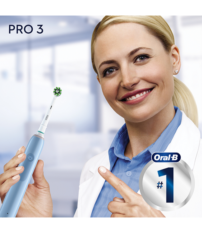 Oral-B PRO 3 3770 Blue Cross Action