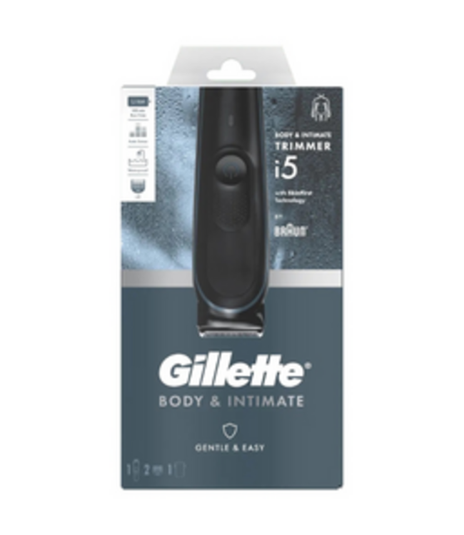 Braun Gillette Intimate Elektrische Trimmer i5 – Voor de intieme zone – Zwart