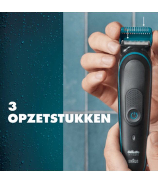 Braun Gillette Intimate Elektrische Trimmer i5 – Voor de intieme zone – Zwart