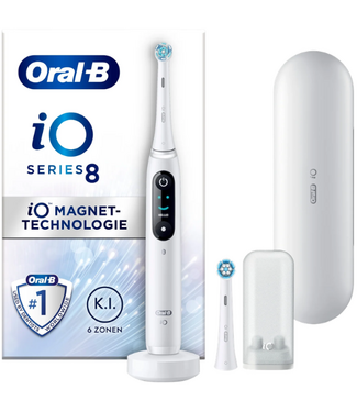 Oral-B Oral-B iO Series 8N White Elektrische Tandenborstel + 1 extra opzetborstel
