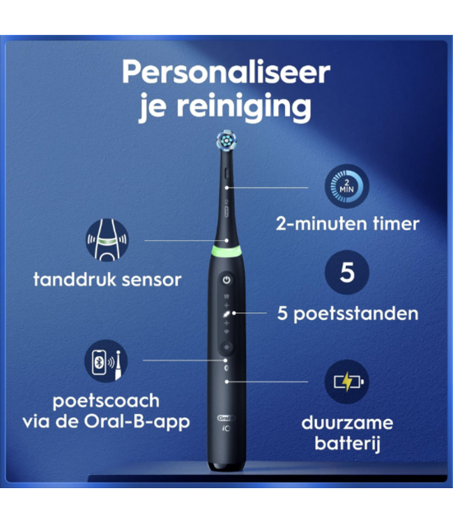 Oral-B iO Series 5S Black Elektrische Tandenborstel