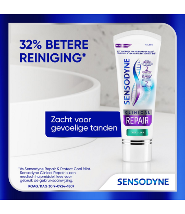 Sensodyne Clinical Repair Deep Clean Tandpasta - 75 ml