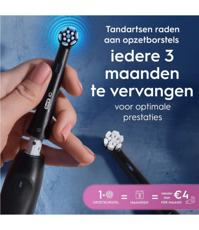 Oral-B iO Gentle Care Black opzetborstels - 6 stuks