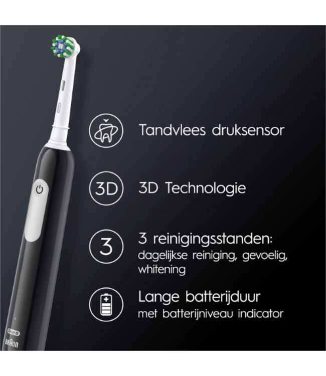 Oral-B PRO Series 1 Black Elektrische Tandenborstel + Reisetui