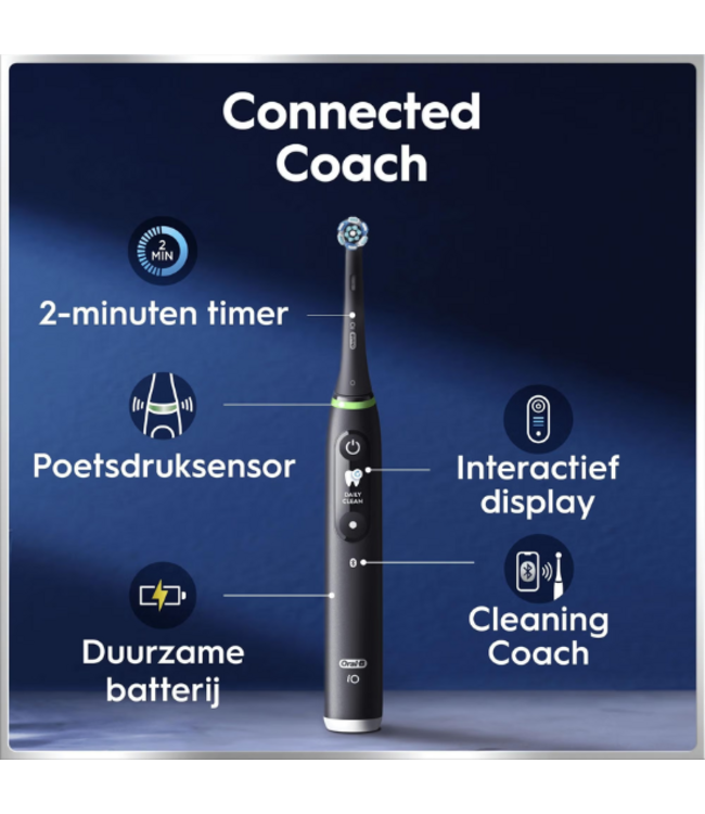Oral-B iO Series 6N Black Lava Elektrische Tandenborstel