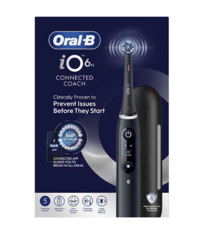 Oral-B iO Series 6N Black Lava Elektrische Tandenborstel