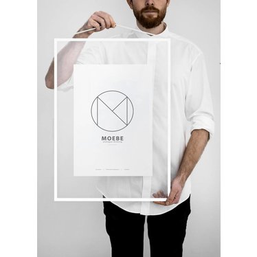 Moebe transparant Frame A2 white - buy 