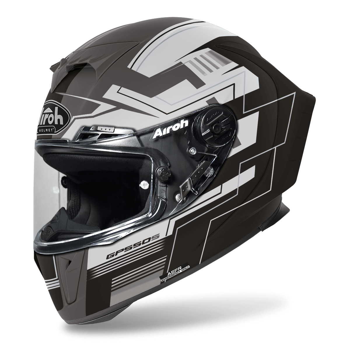 AIROH GP 550 S CHALLENGE BLACK MATT - Bikerbase BV