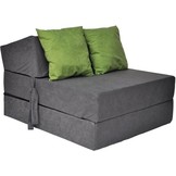 Opvouwbaar logeermatras - 200 x 70 x 15 cm - met kussens