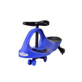 Wiebelauto - wigglecar - blauw - led-verlichte wielen