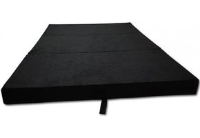 Logeermatras - camping/reismatras - opvouwbaar - 120 x 200 x 10 - zwart