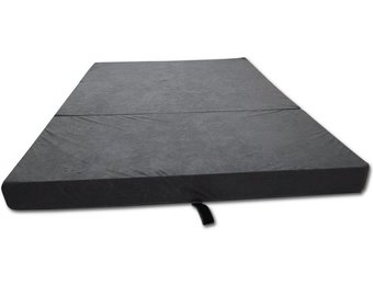Grijze opvouwbare logeermatras - 200x80x10 cm - campingmatras
