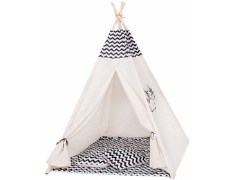 Tipitent - met zebra motief - wigwam - 100% katoen