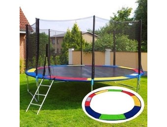 Regenboog trampoline met veiligheidsnet - 244 cm - tot 80 kg