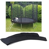 Zwarte trampoline met veiligheidsnet en ladder - 305 cm - tot 120 kg