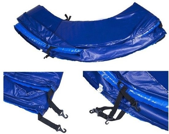 Blauwe randafdekking voor trampoline - 244 cm