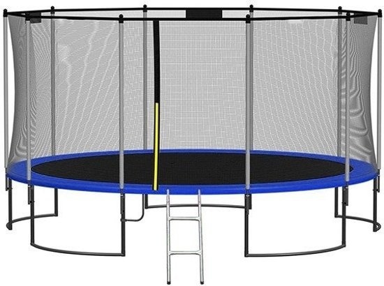 Blauwe randafdekking voor trampoline - 244 cm
