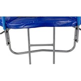 Blauwe trampoline 244 cm met veiligheidsnet - belastbaar tot 80 kg