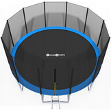 Trampoline met net en ladder - blauw - 465 cm - tot 150 kg