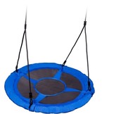 Blauwe nestschommel van 600d polyester - 95 cm diameter - inclusief touwen