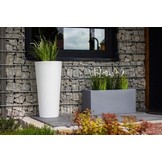 Lichtgevende bloempot - 80 x 40 cm - cilinder vorm met taps toelopende rand