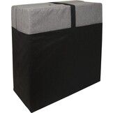 Opvouwbaar logeermatras grijs - 195x65x10 cm - campingmatras - reismatras