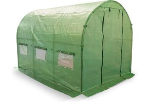 Tuinkas - groen - 200x300 cm - pe-folie en metaal - 6m2 oppervlakte