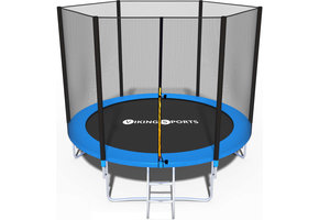 Grote trampoline 312 cm met veiligheidsnet en ladder - geschikt voor 100 kg