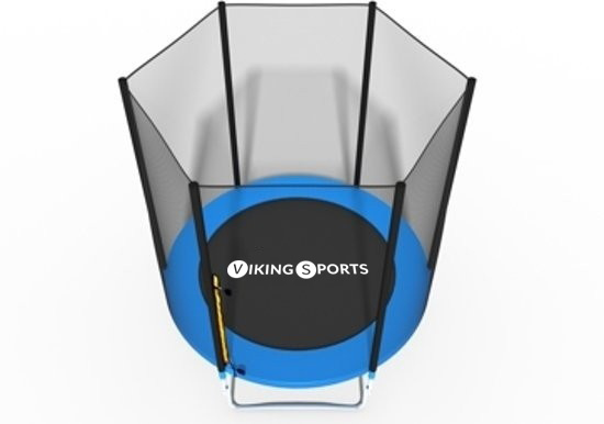 Blauwe trampoline - met veiligheidsnet - 183 cm