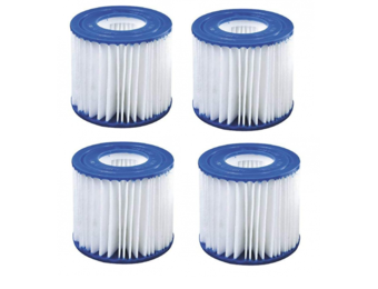 Set van 4 zwembadfilters - 13.5 x 10.5 cm - type 2 pomp - 3028 liter p/u