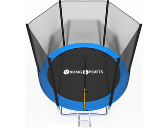Trampoline met veiligheidsnet en ladder - 252 cm - belastbaar tot 80 kg