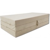 Opvouwbaar camping matras 80x200x10 cm - crème