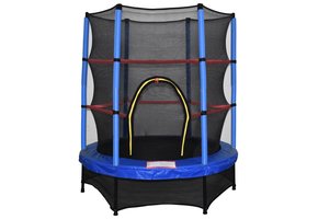 Blauwe trampoline - 140 cm