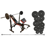 Halterbank set met gewichten